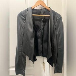 Black suede & leather jacket.